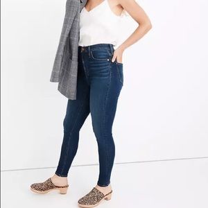Madewell High Rise Sussex Wash Skinny Jeans
